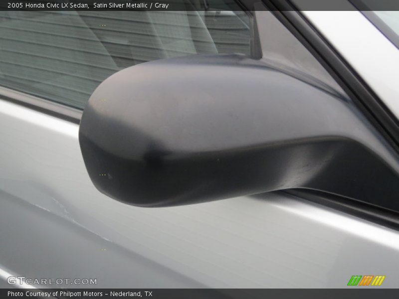 Satin Silver Metallic / Gray 2005 Honda Civic LX Sedan