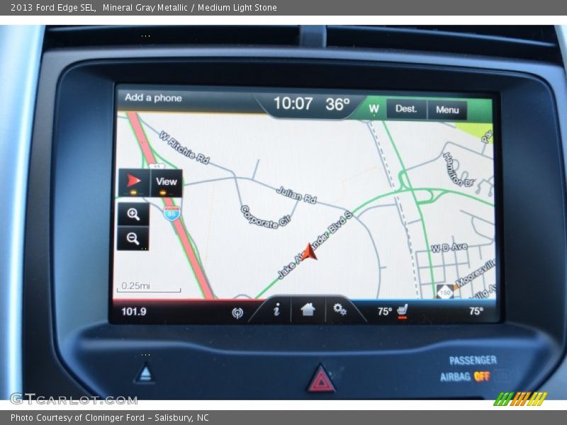 Mineral Gray Metallic / Medium Light Stone 2013 Ford Edge SEL