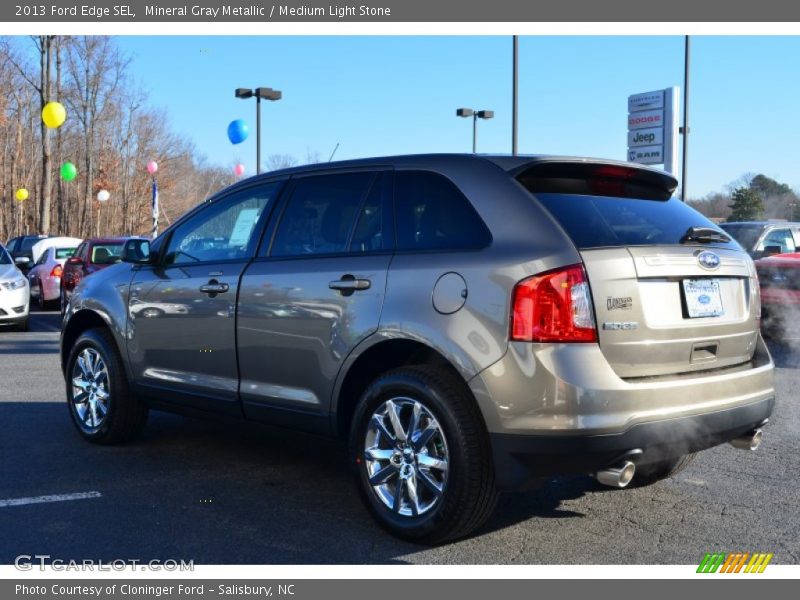 Mineral Gray Metallic / Medium Light Stone 2013 Ford Edge SEL