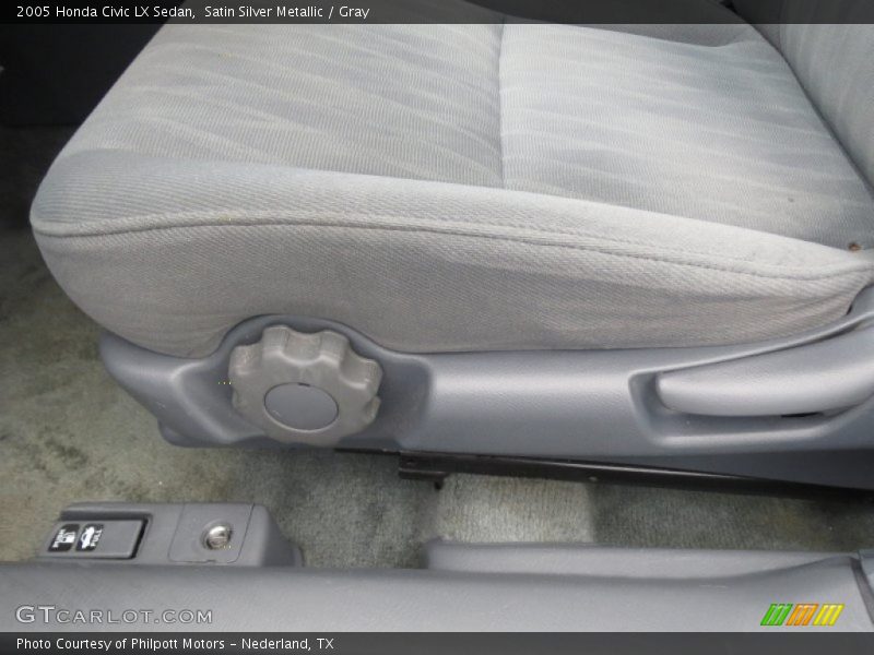 Satin Silver Metallic / Gray 2005 Honda Civic LX Sedan