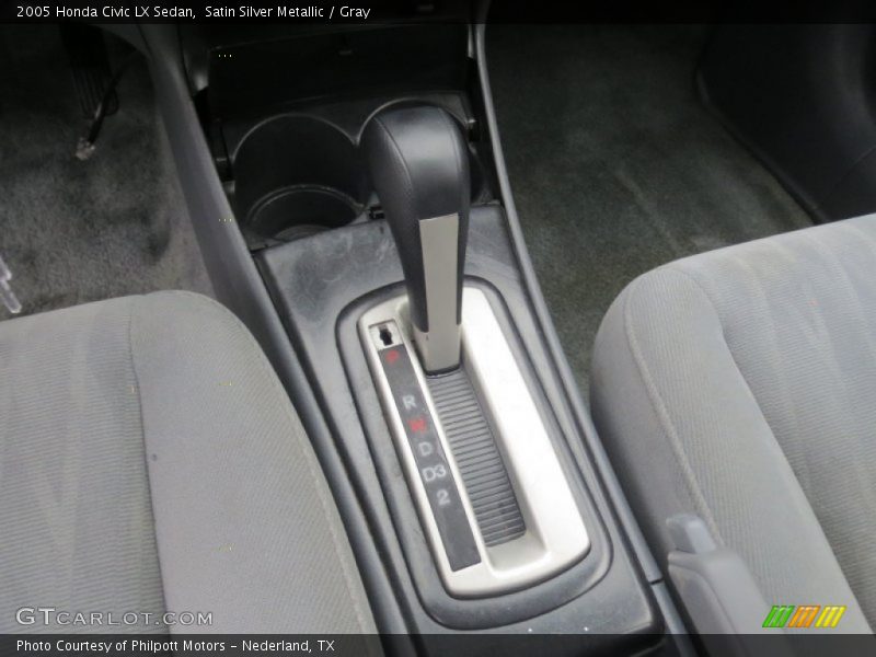 Satin Silver Metallic / Gray 2005 Honda Civic LX Sedan