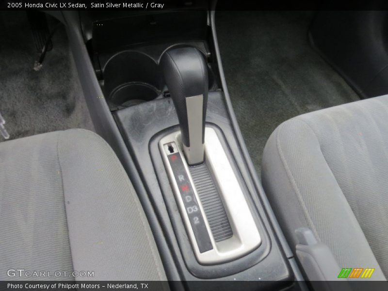 Satin Silver Metallic / Gray 2005 Honda Civic LX Sedan