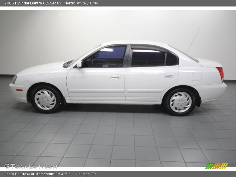 Nordic White / Gray 2006 Hyundai Elantra GLS Sedan
