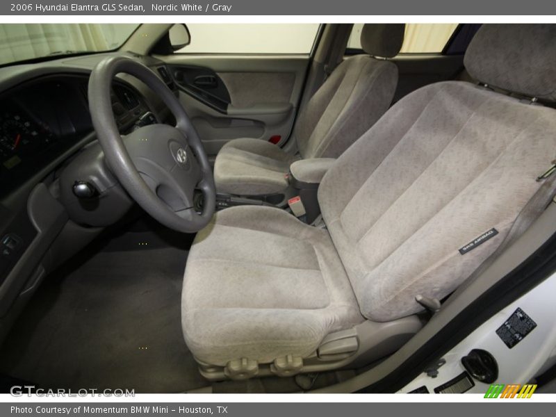 Nordic White / Gray 2006 Hyundai Elantra GLS Sedan