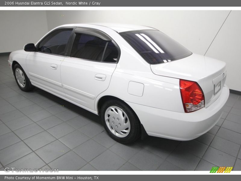 Nordic White / Gray 2006 Hyundai Elantra GLS Sedan