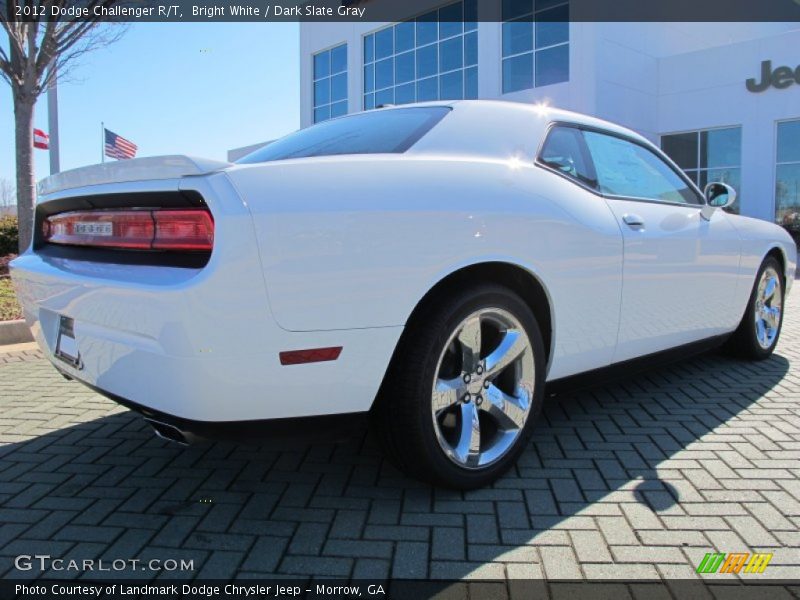 Bright White / Dark Slate Gray 2012 Dodge Challenger R/T