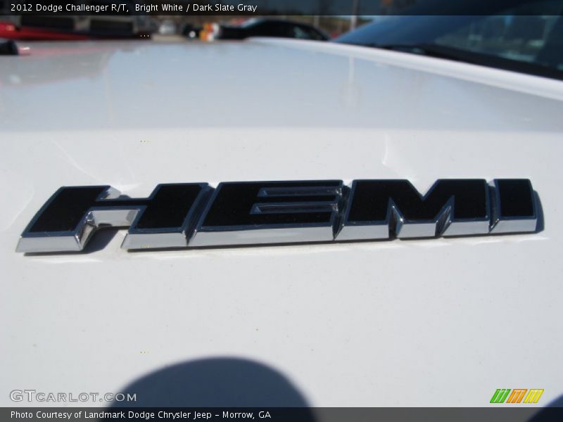 Bright White / Dark Slate Gray 2012 Dodge Challenger R/T