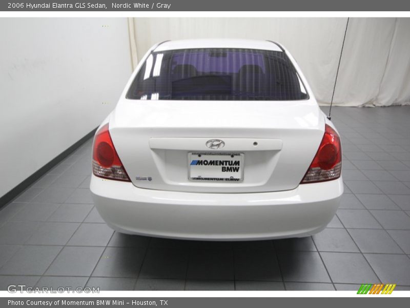 Nordic White / Gray 2006 Hyundai Elantra GLS Sedan