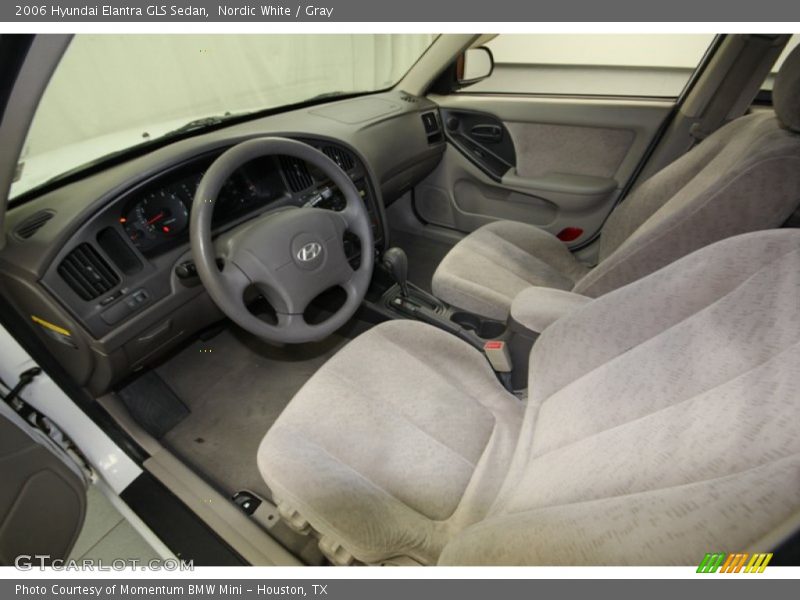 Nordic White / Gray 2006 Hyundai Elantra GLS Sedan