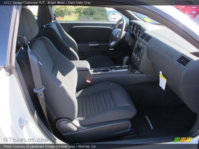 Bright White / Dark Slate Gray 2012 Dodge Challenger R/T