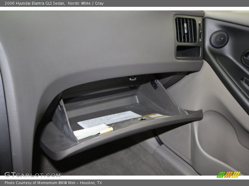 Nordic White / Gray 2006 Hyundai Elantra GLS Sedan