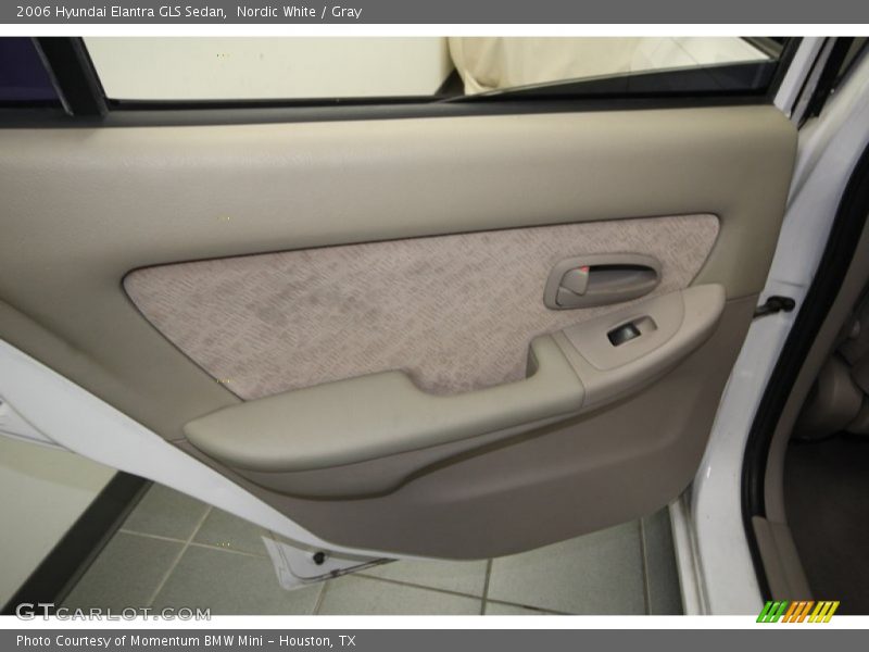 Nordic White / Gray 2006 Hyundai Elantra GLS Sedan