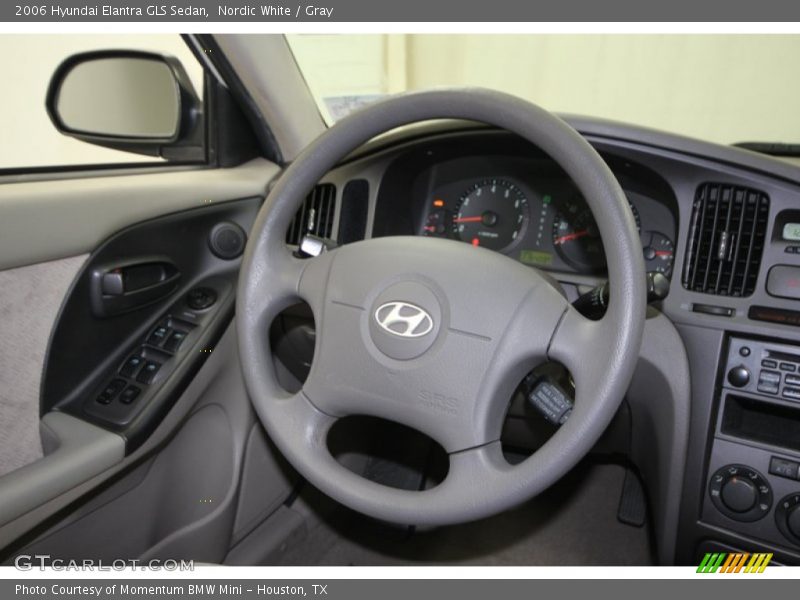 Nordic White / Gray 2006 Hyundai Elantra GLS Sedan