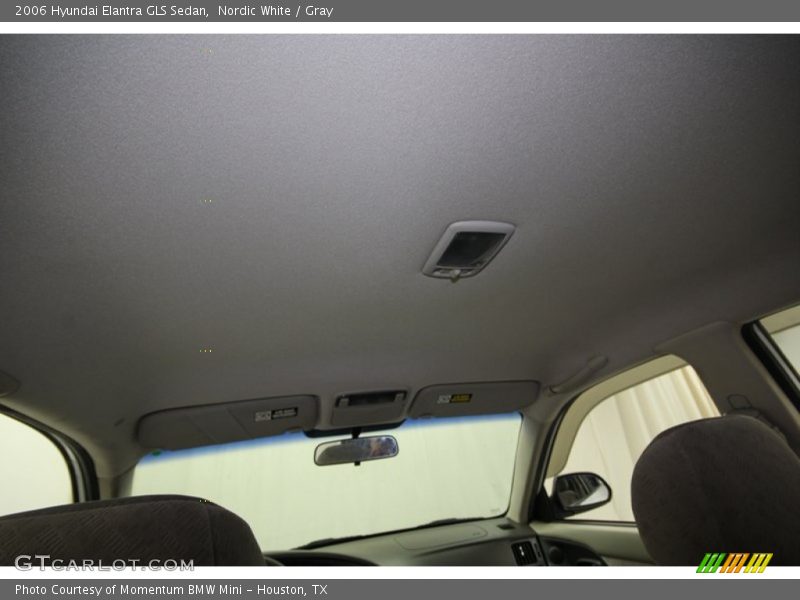 Nordic White / Gray 2006 Hyundai Elantra GLS Sedan