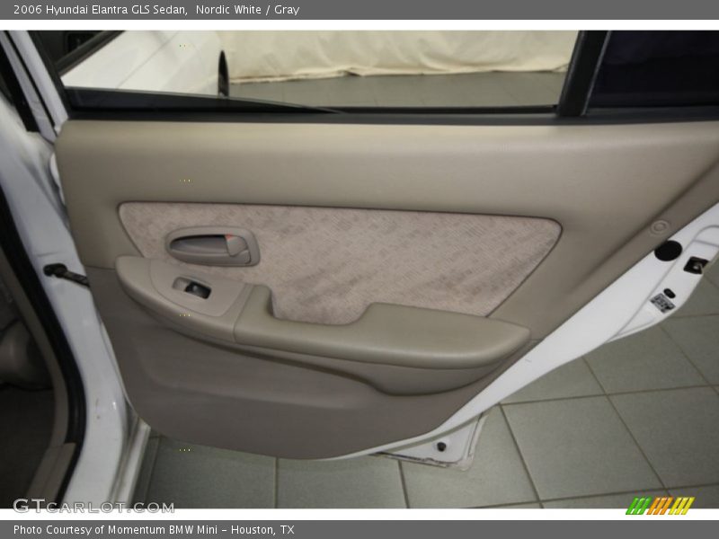 Nordic White / Gray 2006 Hyundai Elantra GLS Sedan