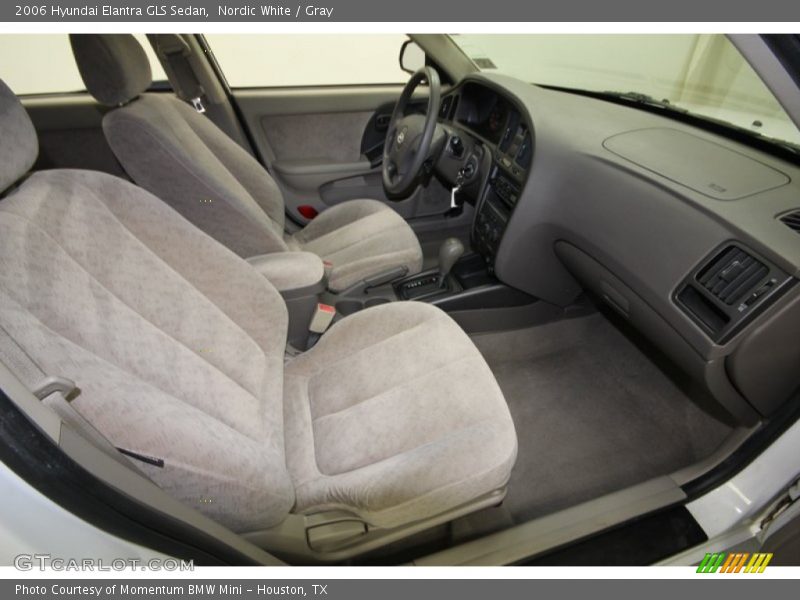 Nordic White / Gray 2006 Hyundai Elantra GLS Sedan
