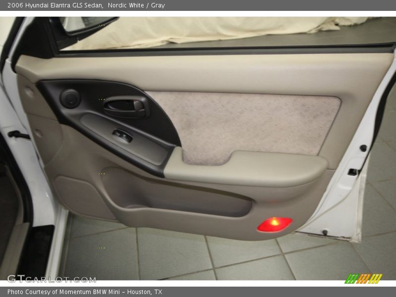 Nordic White / Gray 2006 Hyundai Elantra GLS Sedan