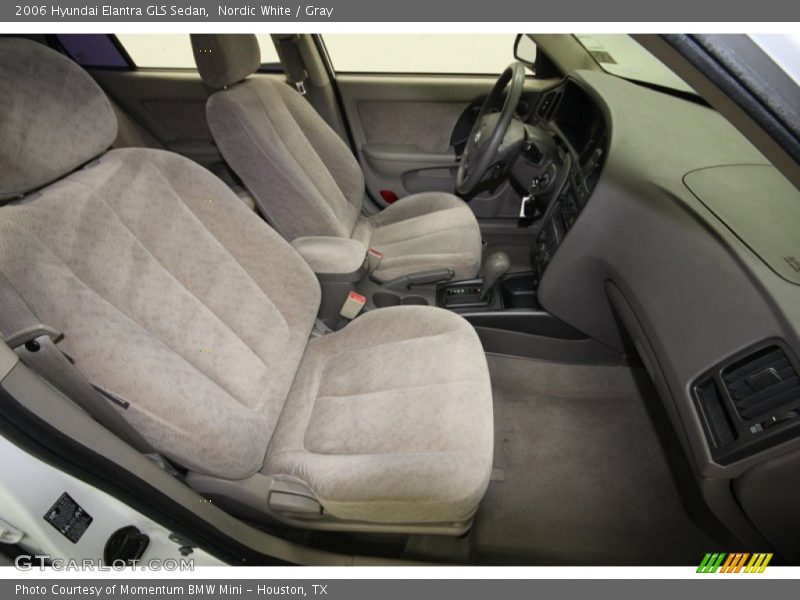 Nordic White / Gray 2006 Hyundai Elantra GLS Sedan