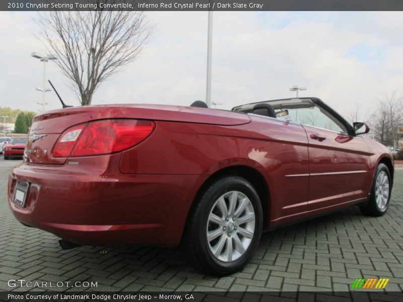 Inferno Red Crystal Pearl / Dark Slate Gray 2010 Chrysler Sebring Touring Convertible