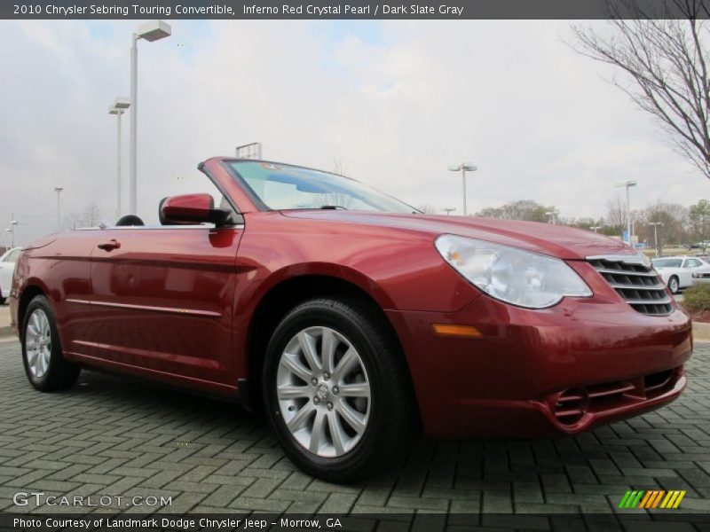 Inferno Red Crystal Pearl / Dark Slate Gray 2010 Chrysler Sebring Touring Convertible
