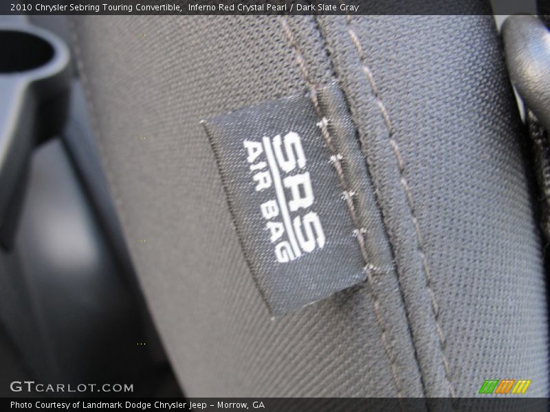 Inferno Red Crystal Pearl / Dark Slate Gray 2010 Chrysler Sebring Touring Convertible