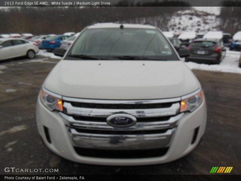 White Suede / Medium Light Stone 2013 Ford Edge SE AWD