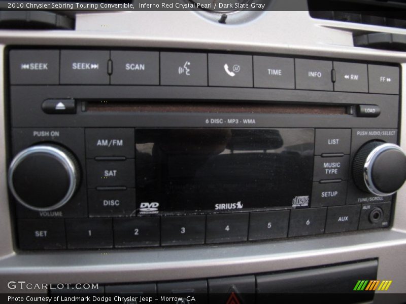 Inferno Red Crystal Pearl / Dark Slate Gray 2010 Chrysler Sebring Touring Convertible