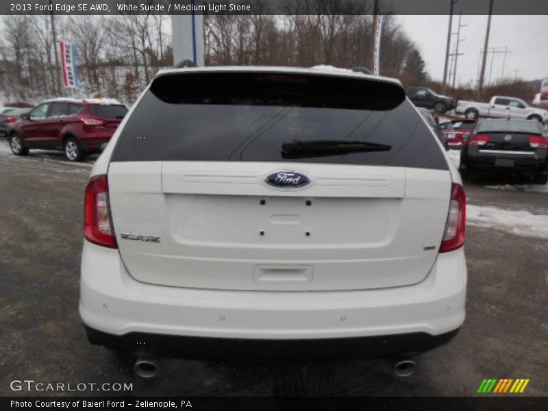 White Suede / Medium Light Stone 2013 Ford Edge SE AWD