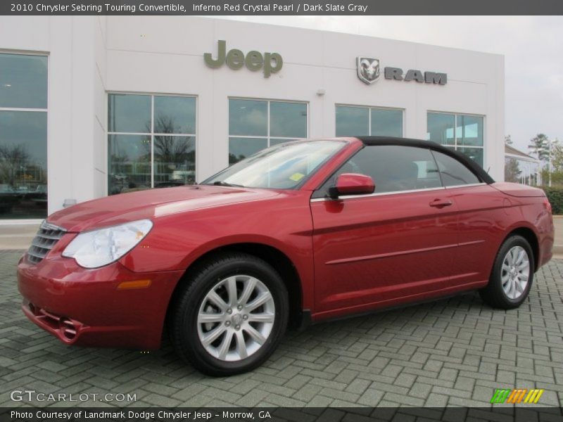 Inferno Red Crystal Pearl / Dark Slate Gray 2010 Chrysler Sebring Touring Convertible