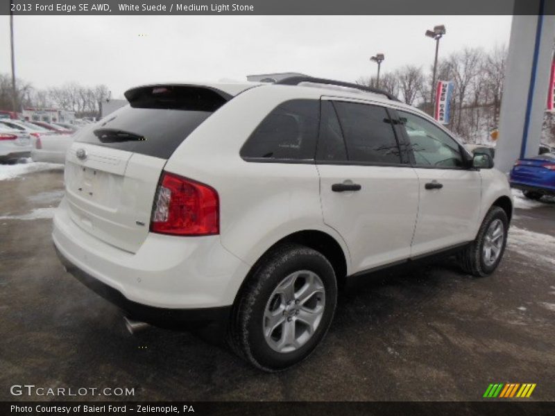 White Suede / Medium Light Stone 2013 Ford Edge SE AWD