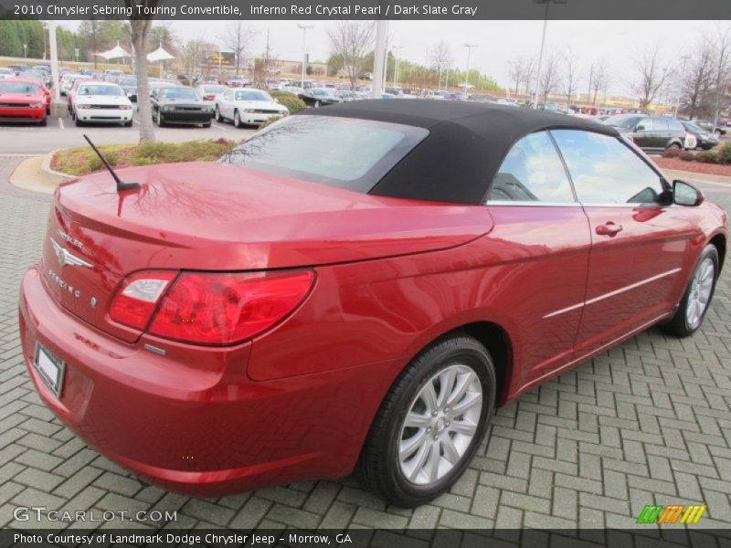 Inferno Red Crystal Pearl / Dark Slate Gray 2010 Chrysler Sebring Touring Convertible