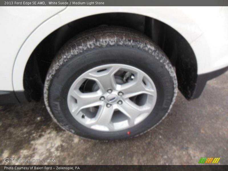 White Suede / Medium Light Stone 2013 Ford Edge SE AWD