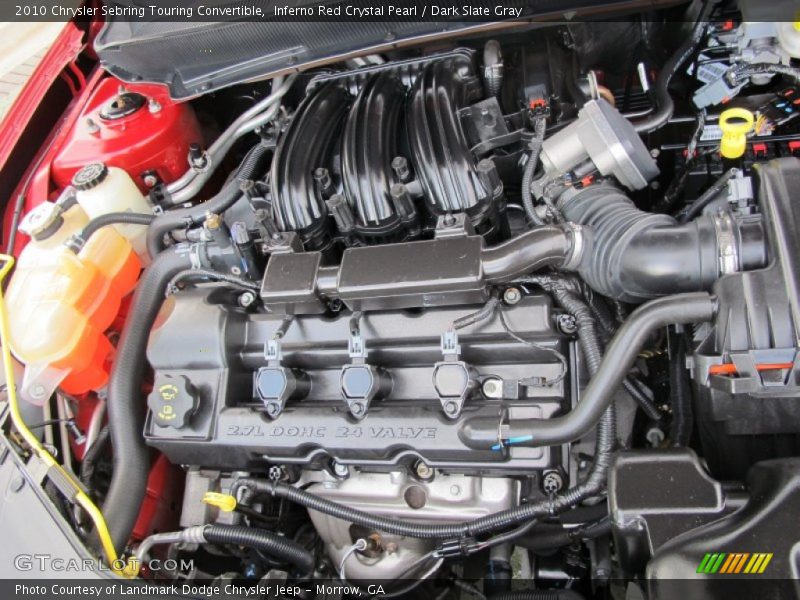 Inferno Red Crystal Pearl / Dark Slate Gray 2010 Chrysler Sebring Touring Convertible