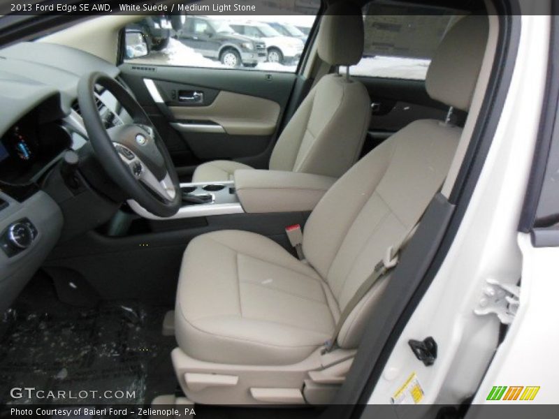 White Suede / Medium Light Stone 2013 Ford Edge SE AWD