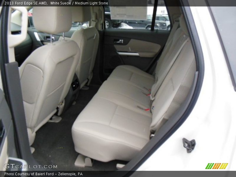 White Suede / Medium Light Stone 2013 Ford Edge SE AWD