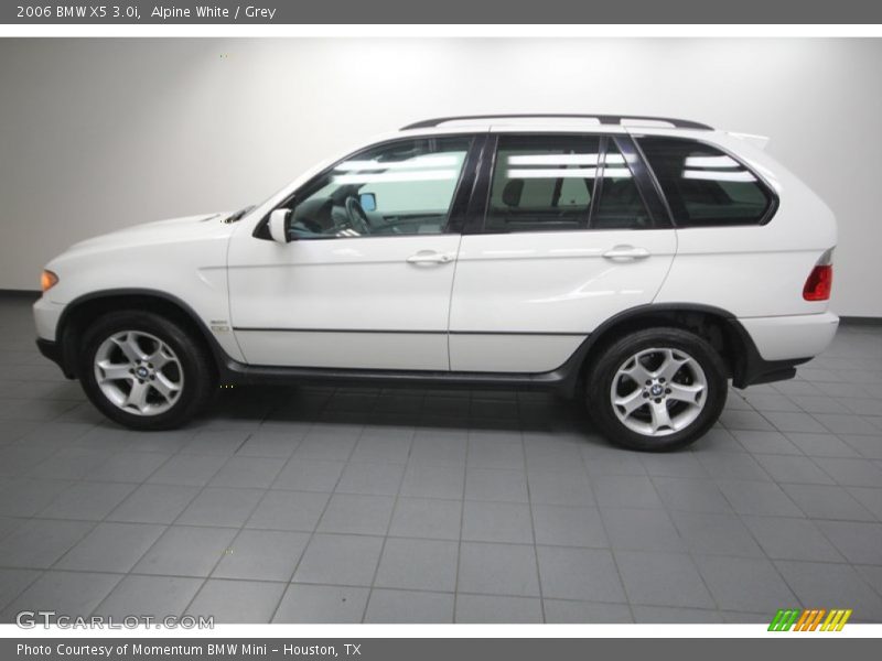 Alpine White / Grey 2006 BMW X5 3.0i