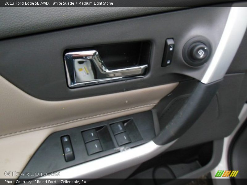 White Suede / Medium Light Stone 2013 Ford Edge SE AWD