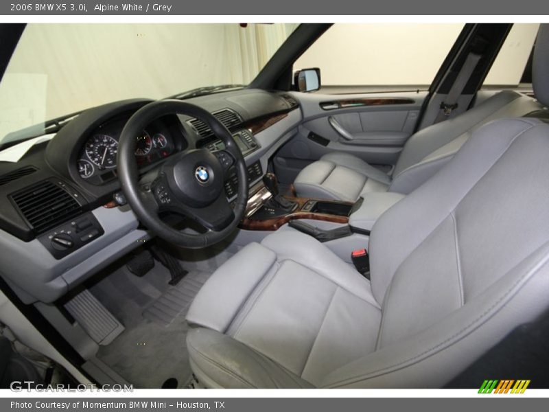 Alpine White / Grey 2006 BMW X5 3.0i