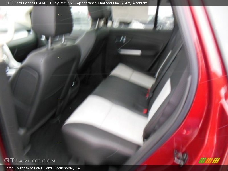 Ruby Red / SEL Appearance Charcoal Black/Gray Alcantara 2013 Ford Edge SEL AWD