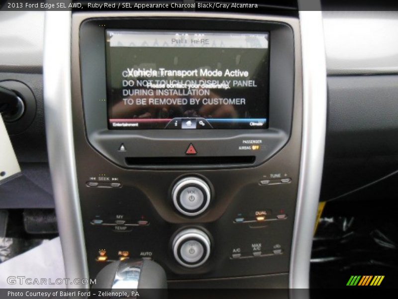 Ruby Red / SEL Appearance Charcoal Black/Gray Alcantara 2013 Ford Edge SEL AWD