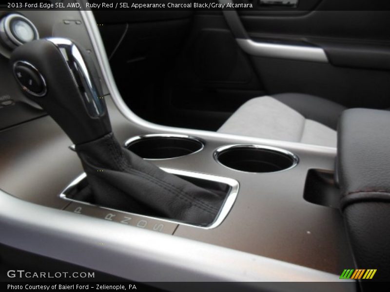 Ruby Red / SEL Appearance Charcoal Black/Gray Alcantara 2013 Ford Edge SEL AWD