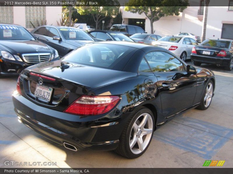 Black / Black 2012 Mercedes-Benz SLK 350 Roadster