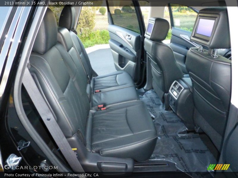 Rear Seat of 2013 JX 35 AWD