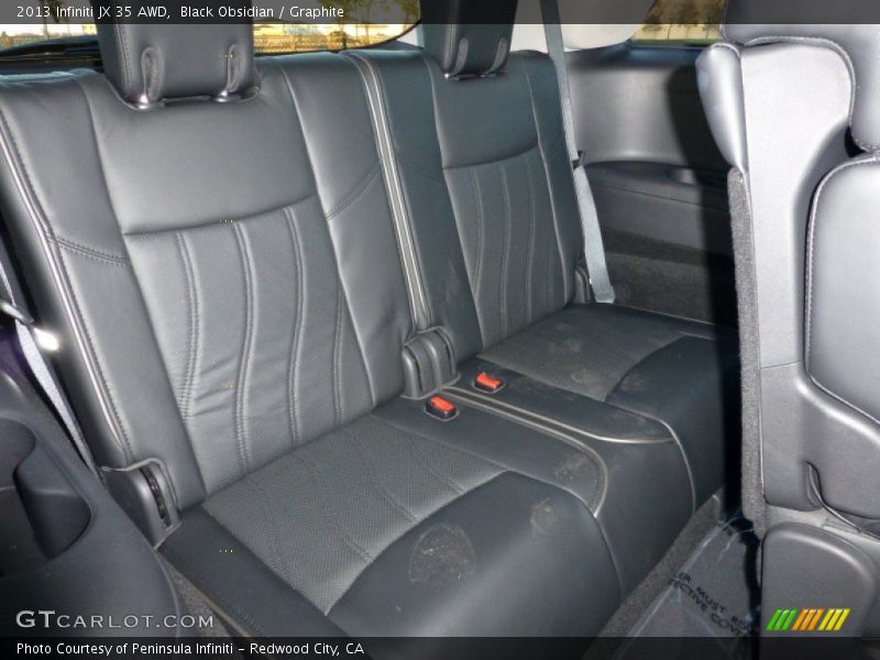 Rear Seat of 2013 JX 35 AWD