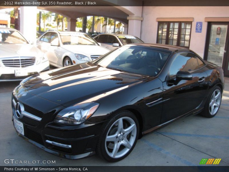 Black / Black 2012 Mercedes-Benz SLK 350 Roadster