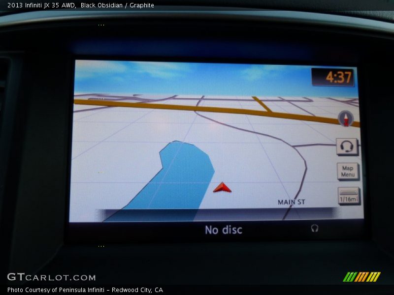 Navigation of 2013 JX 35 AWD