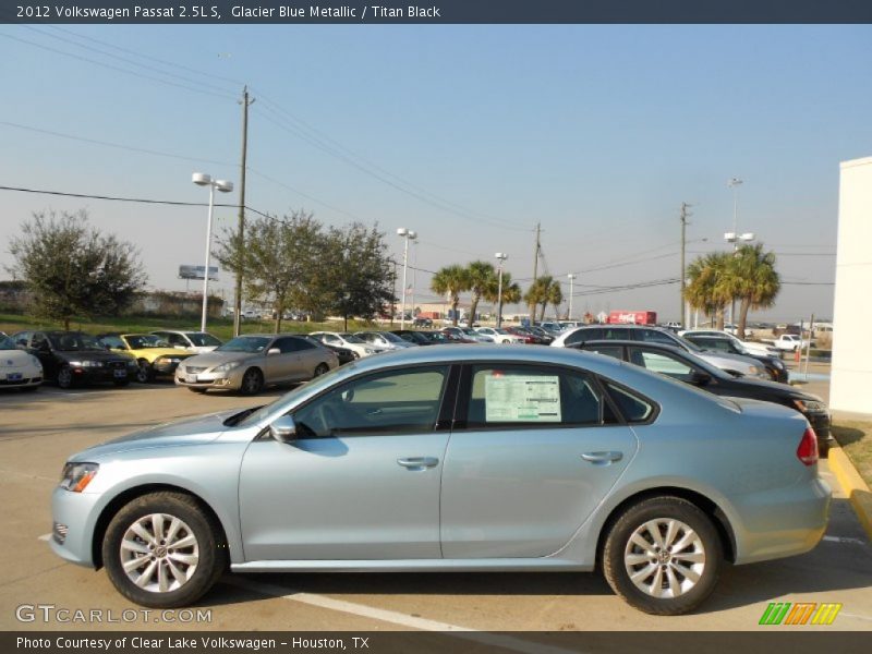 Glacier Blue Metallic / Titan Black 2012 Volkswagen Passat 2.5L S