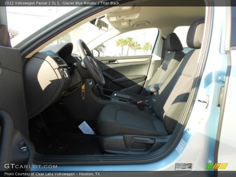Glacier Blue Metallic / Titan Black 2012 Volkswagen Passat 2.5L S