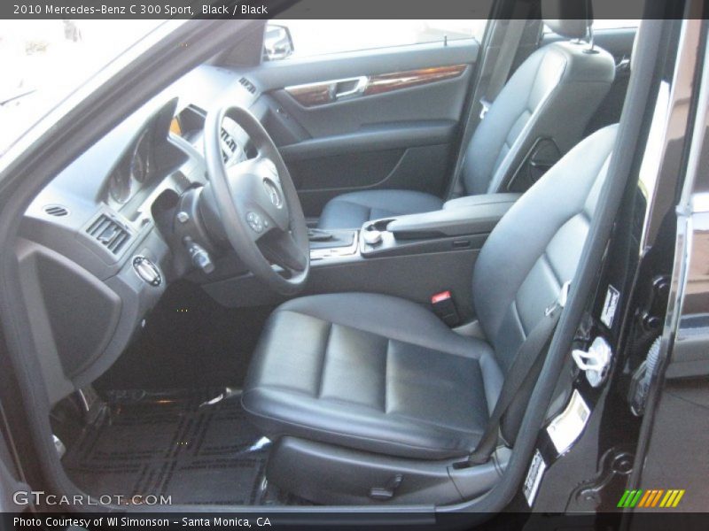 Black / Black 2010 Mercedes-Benz C 300 Sport