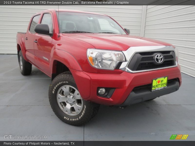 Barcelona Red Metallic / Graphite 2013 Toyota Tacoma V6 TRD Prerunner Double Cab